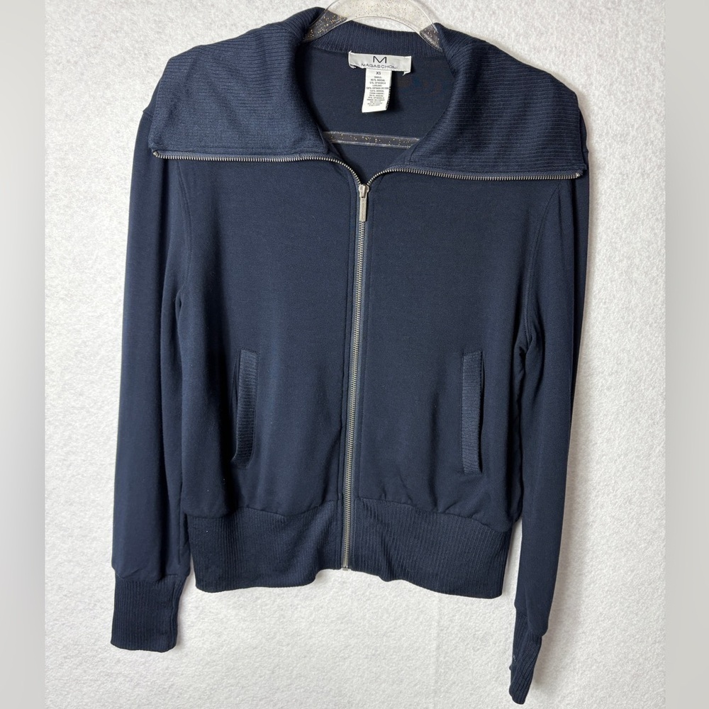 Magaschoni Navy Blue Jacket Size XS